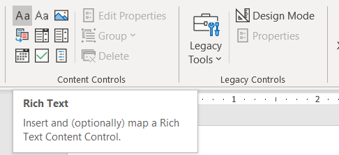 checkbox content control not working in word for mac
